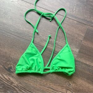 body glove green triangle bikini top